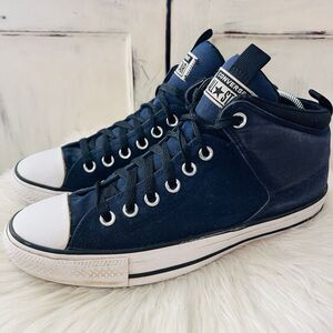 Converse Chuck Taylor All Star Navy Blue High Street Mid Top Sneakers M/8 W/10